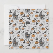 ゴシックビクトリアンベビーサンキューカード 招待状 (裏面)