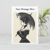 ゴシックビクトリアンポートレート 招待状 (スタンド正面)