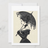 ゴシックビクトリアンポートレート 招待状 (裏面)