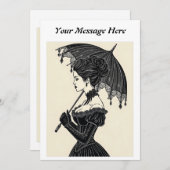 ゴシックビクトリアンポートレート 招待状 (正面/裏面)