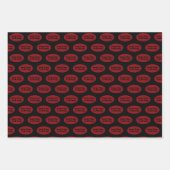 ゴシックビクトリアンレッド&ブラック ラッピングペーパーシート (正面3)