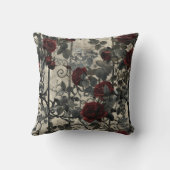 ゴシックビクトリアン園バラパターン クッション (裏面)