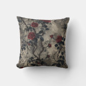 ゴシックビクトリアン園バラパターン クッション (正面)