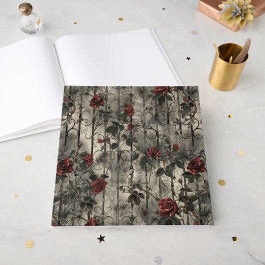 ゴシックビクトリアン園バラパターン ゲストブック (正面見開き)