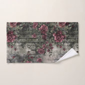 ゴシックビクトリアン園バラパターン バスタオルセット (ハンドタオル)