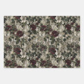 ゴシックビクトリアン園バラパターン ラッピングペーパーシート (正面2)
