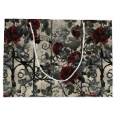 ゴシックビクトリアン園バラパターン ラージペーパーバッグ (裏面)