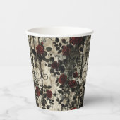 ゴシックビクトリアン園バラパターン 紙コップ (正面)