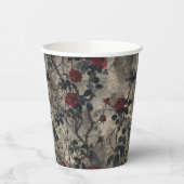ゴシックビクトリアン園バラパターン 紙コップ (左)
