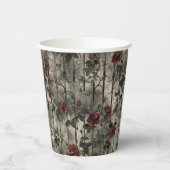 ゴシックビクトリアン園バラパターン 紙コップ (左)