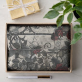 ゴシックビクトリアン園バラパターン 薄葉紙 (ギフト)