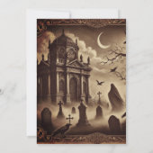 ゴシックビクトリアン墓地ハローウィンパーティ 招待状 (裏面)