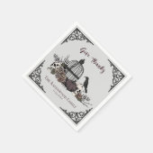 ゴシックビクトリアン感謝祭与え感謝してい スタンダードカクテルナプキン (角)