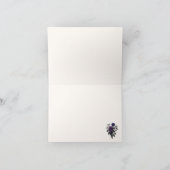 ゴシックビクトリアン深いアメジストパープルバラスコンセ サンキューカード (内部)