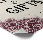 ゴシックビクトリアン編集可能パーティーイベント記号 ポスター (角)