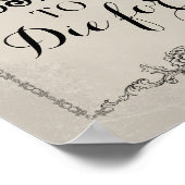 ゴシックビクトリアン編集可能パーティーイベント記号 ポスター (角)