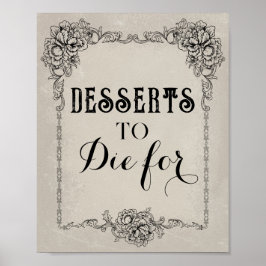 ゴシックビクトリアン編集可能パーティーイベント記号 ポスター