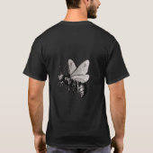 ゴシックビーのドクロ羽 Tシャツ (裏面)