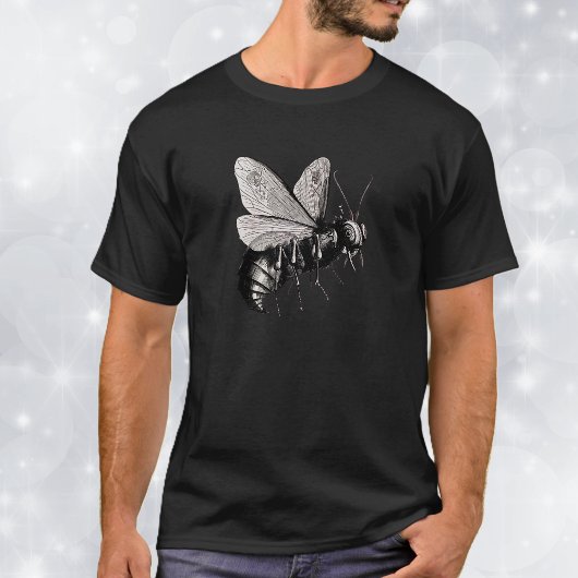 ゴシックビーのドクロ羽 Tシャツ