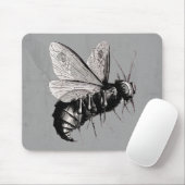 ゴシックビースカルウィングス マウスパッド (マウス)