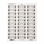 ゴシックビー&バラ ラベル (フルシート)