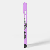 ゴシックピンクとグレーのエレガントデザイン Case-Mate iPhoneケース (裏面 / 左)