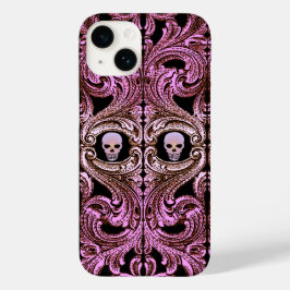 ゴシックピンクオーナメントとスカル Case-Mate iPhone 14ケース