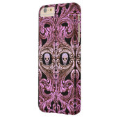 ゴシックピンクオーナメントとスカル Case-Mate iPhoneケース (裏面左)