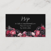 ゴシックピンクレッド&ブラッククインセアニラ エンクロージャーカード (正面)