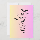 ゴシックピンクヴィンテージハローウィンパーティ招待状 招待状 (裏面)