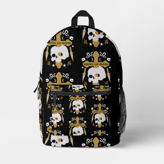 ゴシックファッションバッグとアクセサリー プリントバックパック (正面)