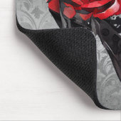 ゴシックファッションレッドローゼスティレットグランジブーティオン マウスパッド (コーナー)