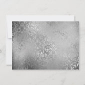 ゴシックファッション スティレットヒール レッドローズ 卒業式 招待状 (裏面)