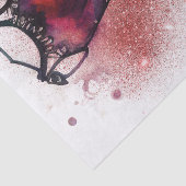 ゴシックファッション |レッドドレスハイヒール抽象芸術 薄葉紙 (詳細)