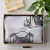 ゴシックファッション |紫色のドレスとハイヒールスプラット 薄葉紙 (ギフト)