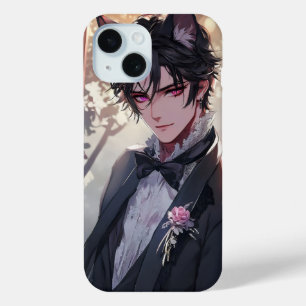 ゴシックファンタジーアニメキャットボーイ iPhone 15ケース
