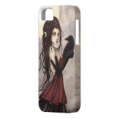 ゴシックファンタジーアートウィッチとレイヴンiPhone 5ケース Case-Mate iPhoneケース (裏面左)