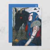 ゴシックファンタジーアートポストカードポオカホース小妖精や小人 ポストカード (正面/裏面)