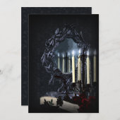 ゴシックファンタジーウェディング リフレクション 招待状 (正面/裏面)