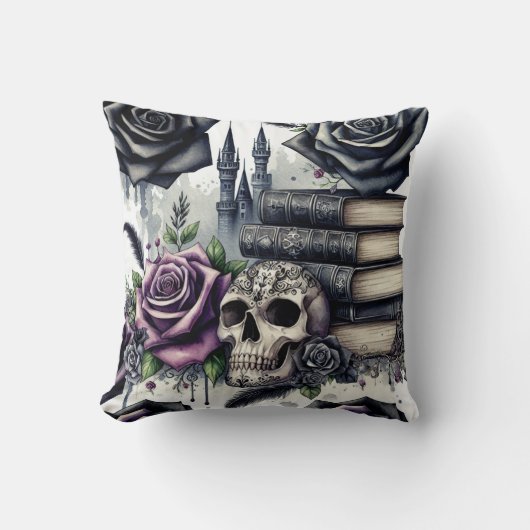 ゴシックファンタジー本愛好家 クッション (正面)
