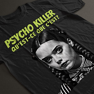 ゴシックフィルム・ノワール フランス語テキスト グラフィックTシャツ Tシャツ