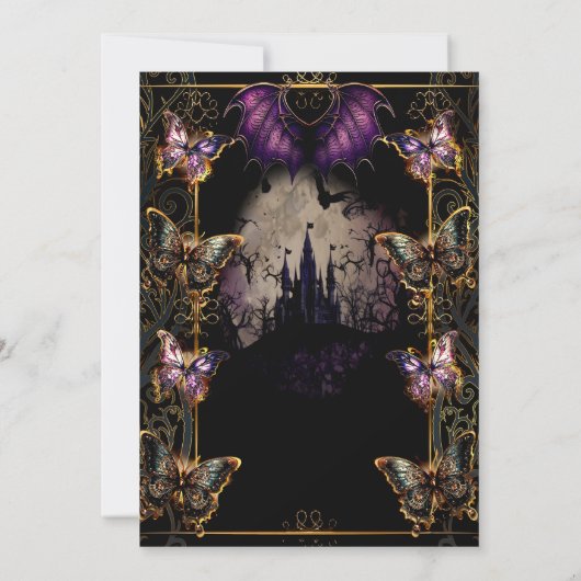 ゴシックフェアユタールバタフライ&こうもりハローウィンパーティ 招待状 (裏面)
