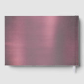 ゴシックフェアリー明るい赤紫色ガウン | パンクロックピンクマゼンタ ゲストブック (裏面)