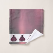 ゴシックフェアリー明るい赤紫色ガウン | パンクロックピンクマゼンタ バスタオルセット (ウォッシュタオル)