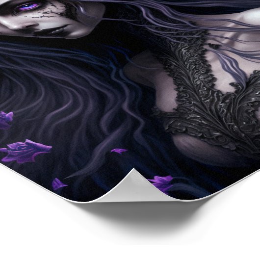 ゴシックフェアリー暗いファンタジーアートポスター ポスター (角)