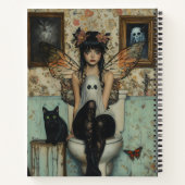 ゴシックフェアリー&幽霊オントイレ予測できなカスタム ノートブック (裏面)