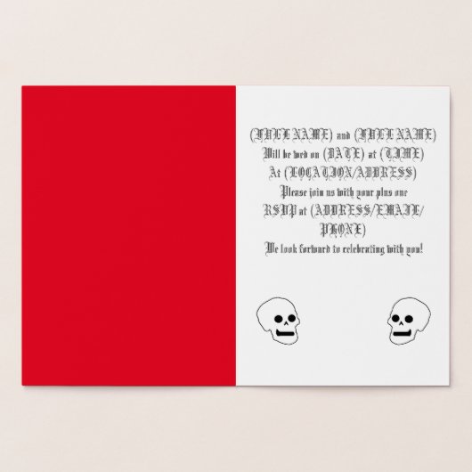 ゴシックフォイルカード 箔カード (内部)