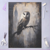 ゴシックフクロウの切り株 薄葉紙 (クラフト)