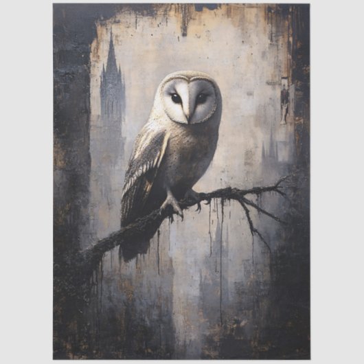 ゴシックフクロウの切り株 薄葉紙 (正面)