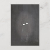 ゴシックフレームの素朴な宿泊施設の結婚式の招待状 エンクロージャーカード (裏面)